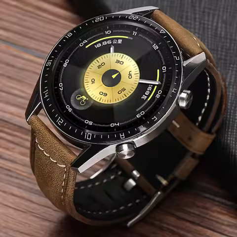 Retro leather Band for HUAWEI Watch GT 6 pro strap 46mm Accessories Bracelet correa gt6 6pro gt5 5pr