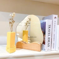 Unique mirror / aesthetic mirror / aesthetic mirror / table mirror / mirror plus support