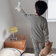 BH2 Winter and Autumn Children's Thermal Underwear Set Boys' Striped Autumn Clothes Long Johns Pajam