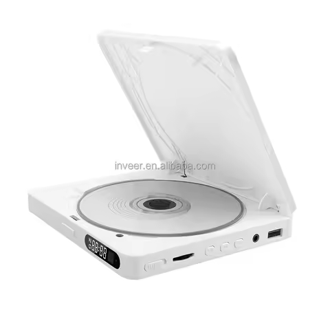 Inveer Private Design Mini Cd Dvd With 2w Speaker Bluetooth Transmitter Function Portable Cd Player