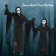 Scary Ghost Face Halloween Costume for Kids Sets Unisex