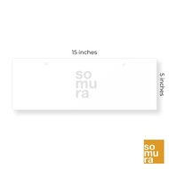 (1pc)Blank Acrylic Car Plate Number 3mm standard 5.5x15.5" (SSC594)