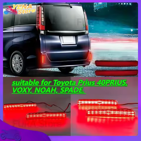 LED reflective tail lights, rear bumper lights, brake lights are suitable for Toyota Prius 40PRIUS, 