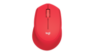 Chuột không dây Logitech M331 Silent Red