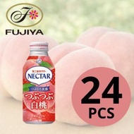 不二家 粒粒果肉白桃果汁飲品 果汁25% (桃味升級) 380g x 24 [原箱優惠]