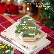 Christmas Tree Dessert Transparent Packaging Box Christmas Creative Packaging Box Pastry Cookies Coo