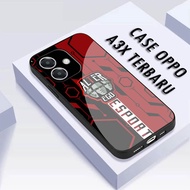 NEWEST OPPO A3X Motif Glass Softcase - Cellphone Case - Cellphone Casing - NEWEST OPPO Case - OPPO A