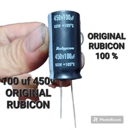 RM74... 100 uf 450v rubicon original ori 100uf 400v 450v 100 micro uf tv NEW....
