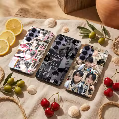 Kpop E-Enhypenes Phone Case For Samsung Galaxy S26 S25 S24 S23 S22 S21 Plus Ultra 2-in-1 Glossy shel