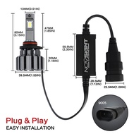 Novsight F03 ไฟหน้ารถ ไฟตัดหมอก รับประกัน 2 ปี H11 H7 H4 9005 9006 ไฟ Led 15000Lm 80W 6000K สําหรับต
