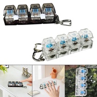 [lzdjlmy2ua] Keyboard Fidget Clicker Toy Keychain Decompression Button Finger Clicker Toy