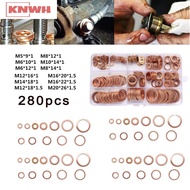Washer Crush Copper Hydraulic fittings Car Drain Seal Ring Replacement
