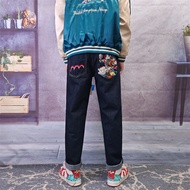 Evisu Jeans Men Seluar Straightcut Jeans Long Pants Trousers