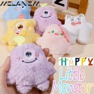 Mini One-Eyed Monster Plush Furry Keychain Pendant Decoration Accessories Gifts for Girls Children C