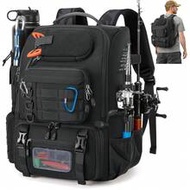 Fishing Backpack, 40L Fishing Tackle Bags Large Water Resistant Fishing Tackle Backpack Storage Fish