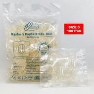 Kapsul Kosong HALAL Size 0 (100pcs) 空胶囊 / Empty Gelatin Capsule Nashmir