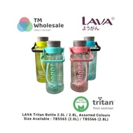 LAVA Tritan Bottle 2.0L / 2.8L, Assorted Colours
