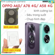 Camera tempered glass for OPPO A60/ A78 4G / A58 4G black orange glass and transparent orange glass 