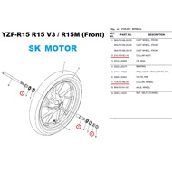 Yamaha YZF-R15 R15 V3 / R15M R15 M / MT-15 Original Front Rear Wheel Sport Rim Sprocket Axle Shaft B