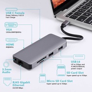 Spot Goods9Combination1type-c Docking Station Converter USB2.0Multifunctional Hub Laptop Adapter usb