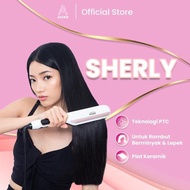 Aiueo Sherly Hair Straightener - 3-in-1 Hair Straightener and Curly 230 C Straightens Curly and Blow
