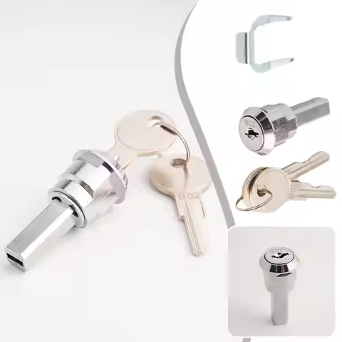 180° Rotation UnlockingToolbox Lock Iron Cabinet Insert 1 Tab 1 Drawer Contain And Fastening Linkage