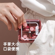 Mini Medicine Storage Box Portable Portable Pill Box Sealed Moisture-Proof Medicine Separating Box Dustproof Pill Box Me