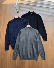 全新Tommy Hilfiger 經典款秋冬新款男款棉毛衣半拉鍊針織衫毛衣Tommy Hilfiger 毛衣Tommy Hilfiger外套 Tommy Hilfiger jacket