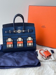 爱马仕 Hermes Birkin20 blue faubourg 蓝房子 U刻 闲置新