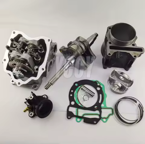 75mm Motorcycle Cylinder Crankshaft Valve Cylinder Head Kit For PIAGGIO VESPA 300 GTS300 GTV300 Apri
