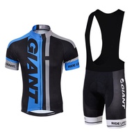 New Limited Sale GIANT Mens Pro Cycling Jersey Set Short Sleeve Mountain Bike Clothes Quick Dry Outdoor Clothes