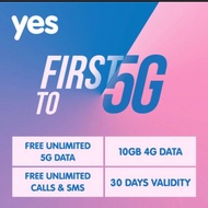 ( Promo today ) YES 5G SIM card unlimited 5G