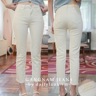 Gangnam jeans Cream Colored Cylindrical Very Good Color.