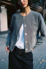 (New) พร้อมส่ง Rally RM Buttons Jacket (Size M) สี Smoke