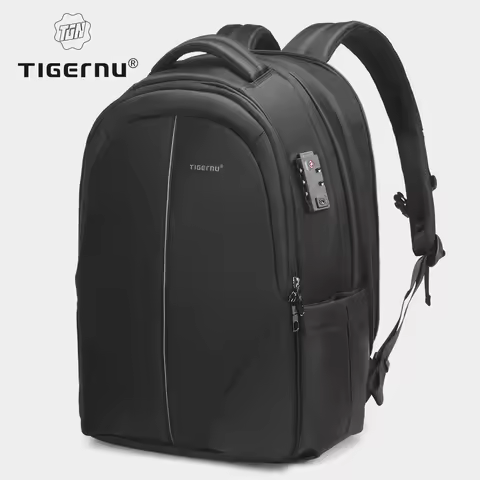 Tigernu Men's Backpacks Vacuum Compression Backpacks TSA Anti Theft Bags 15.6 17 Laptop Backpack Men