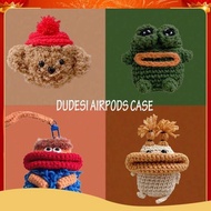 airpods case airpods pro 2 case Autumn and Winter Plush Knitted Sausage Mouth For AirPods3 Case AirPods 3rd Generation Apple Airpods 2 Generation Pro Wireless Bluetooth Headphone C