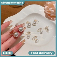 SLMY Pearl Ear Clip Fashion Without Ear Hole Earings Simple Ear Cuff Fake Piercing Fashion Jewelry S