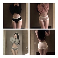【Ready Stock】Women Panties Modal Cotton Exr-Seamless Briefs Sexy underwear seluar dalam日系莫代尔棉无痕蚕丝底档抗