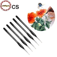 LANfigure 5Pcs 00000 Precision Fine Tip Paint Brush Set For Acrylic Models Mini Miniature Detail Nyl