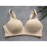 Bra Not Used Size L Cup B C Chest 26-36" Cream Color Wearable No Underwire Foam Padding (D11)