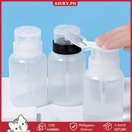 250ML Nail Cleaning Bottle Plastic Portable Empty Transparent Pump Press Dispenser Bottle