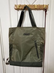 Coleman 軍綠色雙肩/手提托特包