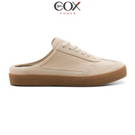 Giày Sneaker Nam Nữ Vải Canvas DINCOX DC37 LAZY MULE BEIGE thiết kế Đơn Giản Thanh Lịch. Freeship ma