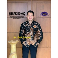 KEMEJA KONGO PEACH REGULAR LINED BATIK SHIRT
