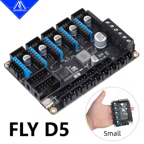 Mellow 5 Axis FLY D5 V1.0 Board 32Bit Control Board Klipper Firmware TMC2209 UART 3D Printer Parts F