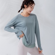 Fit.HER Long Sleeve Tops Women's Running Gym Loose Sportswear Sweatshirts Women's Fitness Yoga Women