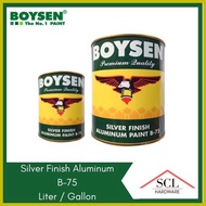▥ ◿ ♨ BOYSEN Silver Aluminum Paint B-75 Gallon