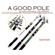 Telescopic carbon fiber fishing rod 2.7 M to 3kg Fish weight