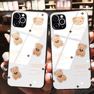 Lucky Bear iphone case scratch-resistant glass cover for iphone 6splus/7/7plus/8/8plus/x/xr/xs/11/12