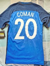 Nike 2016法國主場球員版球衣連Coman印字